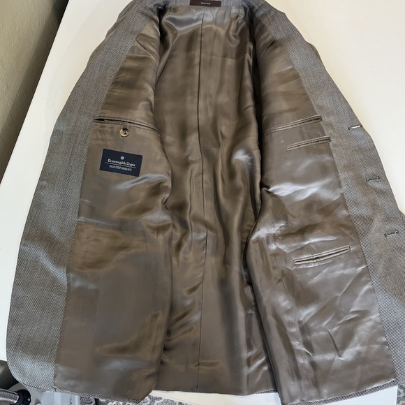 Ermenegildo Zegna 100% Wool Fine Italian Weave Side Vented Sport Coat Blazer 40 - Picture 8 of 12